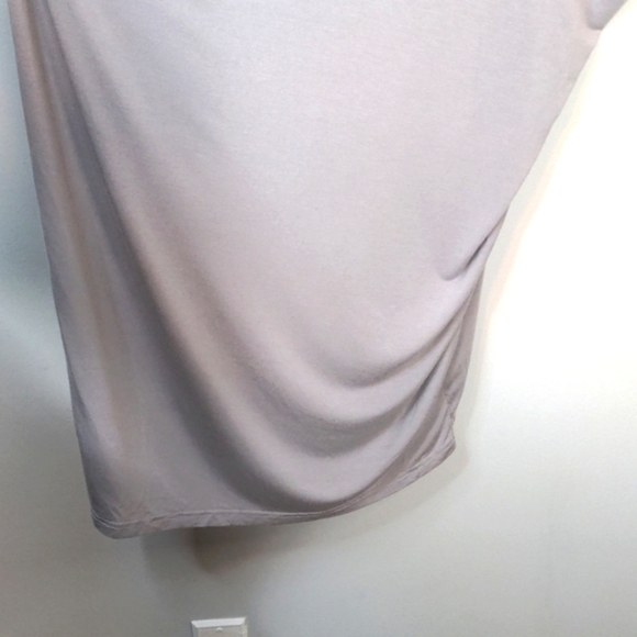Barefoot Dreams Luxe Milk Jersey Caftan Faded Rose Pewter Petite One Size Dress - Picture 7 of 15